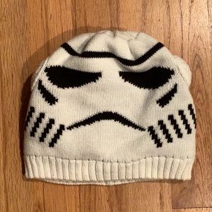 Hanna Andersson White and Black Stormtrooper Knit Beanie